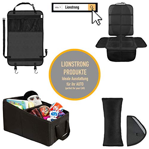 LIONSTRONG - Protector Seguro para Asiento Infantil - Protege tu Coche - Fundas para sillas de Coche - ISOFIX (2-Set)