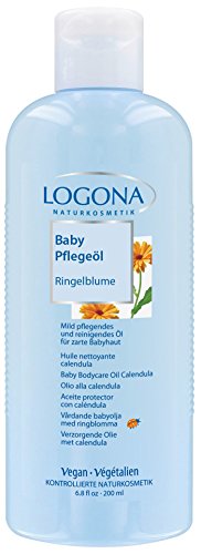 Logona Aceite de caléndula para el cuidado del cuerpo del niño, 200ml