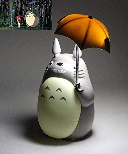 LPOIK Totoro Anime - Lámpara LED de noche para niños, diseño de campana verde, PO2015-S256