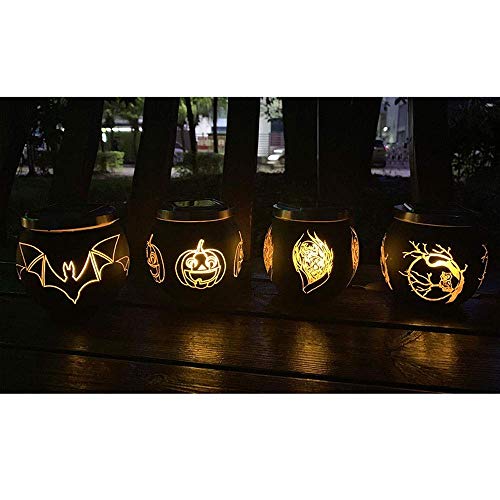 Luces solares de decoración navideña Navidad Halloween Botella de vidrio Lámpara colgante Lámpara de jardín impermeable Lámpara de modelado Venta al por mayor Luces de calabaza ligeras Accesorios de