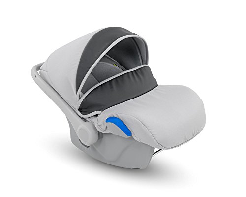 Lux4kids Trío Cochecito 3 in 1 Silla de paseo + capazo + silla para coche + rutas giratorias neumática + colchón VIP Hecho en Europa Accesorios opcionales Piro gris-antracita-verde PR-6 con sombrilla