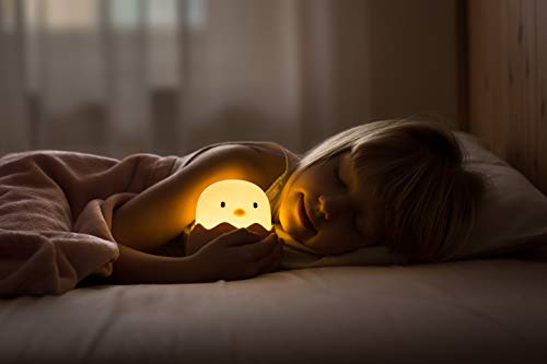 Luz Quitamiedos Infantil Luz Bebé Nocturna LED Pollito Recargable Lámpara para los Niños Bebés