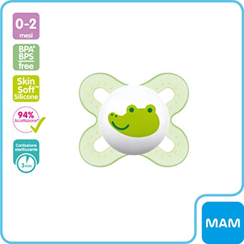 MAM Welcome Baby Starter Set, regalos para bebé, canastilla con 2 biberones anticólicos Easy Start (160 ml), 2 chupetes Start de silicona (0-2 meses) y chupetero, NIÑO