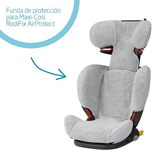 Maxi-Cosi Funda para Silla de Coche Grupo 2/3 Maxi-Cosi Rodifix AirProtect, funda protectora de algodon, color gris