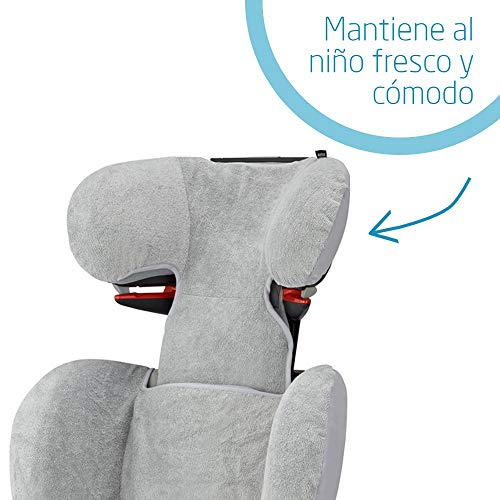 Maxi-Cosi Funda para Silla de Coche Grupo 2/3 Maxi-Cosi Rodifix AirProtect, funda protectora de algodon, color gris