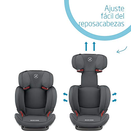 Maxi-Cosi RodiFix AirProtect Silla coche grupo 2/3 isofix, 15 - 36 kg, silla auto reclinable, crece con el niño 3.5 - 12 años, color authentic graphite