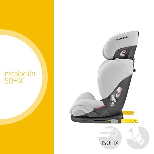 Maxi-Cosi RodiFix AirProtect Silla coche grupo 2/3 isofix, 15 - 36 kg, silla auto reclinable, crece con el niño 3.5 - 12 años, color authentic grey