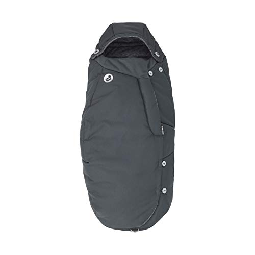 Maxi-Cosi Saco cochecito bebé, saco carrito universal, puede utilizarse come cubrepiés para niños, color essential graphite