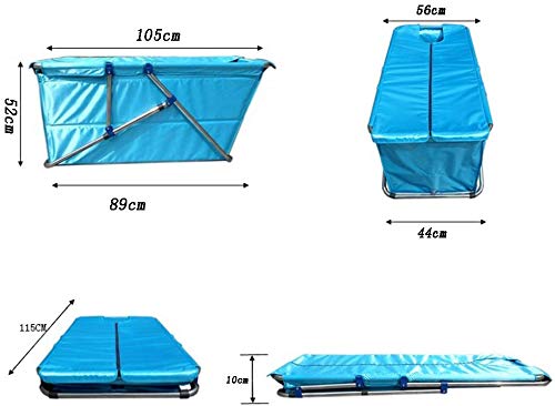 MISTLI La Bañera Plegable Engrosamiento Adulto del Grupo Familiar De Gran Tamaño Portable del Aislamiento De Bañera Plegable Durable Fácil, 105 * 56Cm De Limpiar