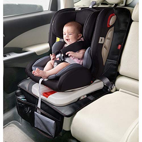 MORROLS Protector Asiento Coche, Protector Asiento Coche niños, Protector Asiento de Coche de Desde Manchas y Daños y Estera del Perro,Impermeable Limpieza Facil (Negro, 1 PACK)