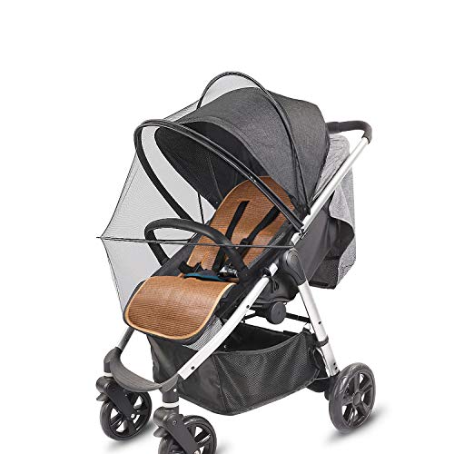 Mosquitera Carro Bebe Universal, para Silla Paseo,Cobertura Total,Malla Encriptada, con Cremallera