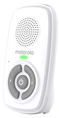 Motorola Baby MBP21 - Vigilabebés de audio (300 metros de alcance, micrófono de alta sensibilidad) color blanco (501278604028)