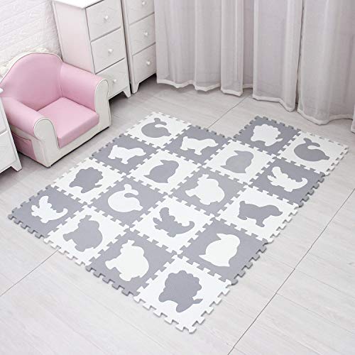 MQIAOHAM alfombra puzzle bebe parque infantil manta suelo grande goma eva acolchada alfombras acolchadas juegos bebes manta tapete zona P051BH