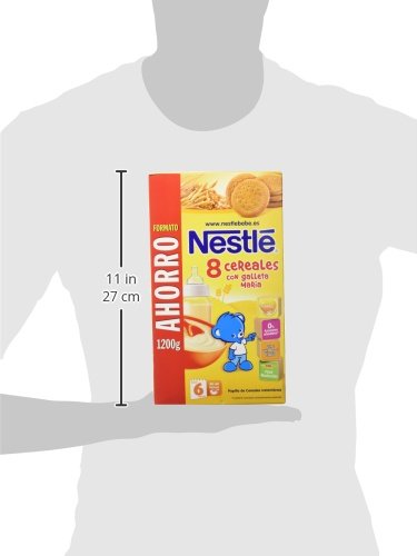 Nestlé Papillas 8 Cereales con Galleta María a Partir de 6 Meses - 1.2 kg