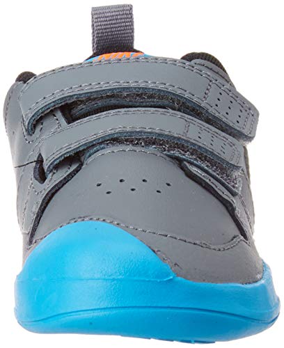 Nike Pico 5 TDV, Zapatillas Unisex Niños, Gris (Smoke Grey/Lemon Venom-Laser Blue), 19.5 EU