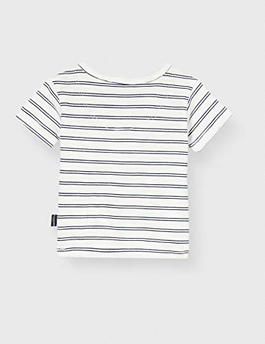 Noppies B Regular T-Shirt SS Asbury Park AOP Camiseta, Multicolor (Blanc De Blanc P002), 68 para Bebés