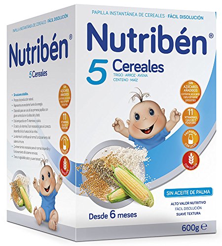 Nutribén Papilla 5 Cereales - 600 gr