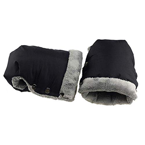 OKBY Guantes de Invierno: Cochecito de bebé Cochecito, Guantes de protección, manopla de Mano, Manguito, Cochecito de bebé, Cochecito, Accesorios, Guante. (Color : Black)