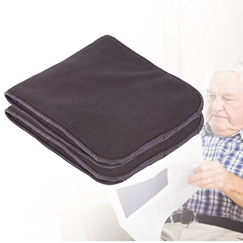 Pañales lavables para adultos, 10 unidades, 5 capas de carbón de bambú, pañales, absorbentes, para hombres y mujeres