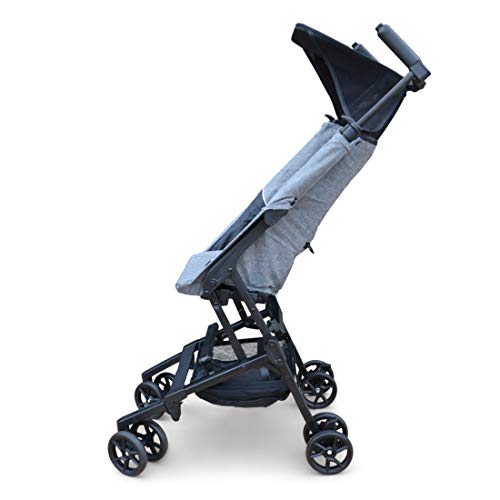 PAPILIOSHOP MINIMAXI Silla de paseo cochecito para bebé ultra compacto e ligero (Gris)