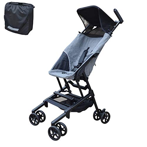 PAPILIOSHOP MINIMAXI Silla de paseo cochecito para bebé ultra compacto e ligero (Gris)