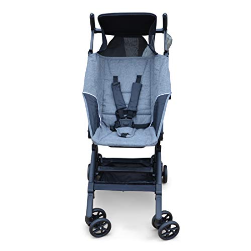 PAPILIOSHOP MINIMAXI Silla de paseo cochecito para bebé ultra compacto e ligero (Gris)