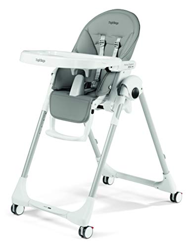 Peg Perego Prima Pappa Zero3 - Trona ultraligera y multifuncional, color gris (Gris (Ice) )