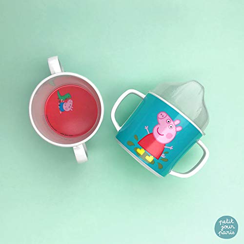 Petit Jour Paris – Taza Peppa Pig – Indispensable para aprender a beber solo.