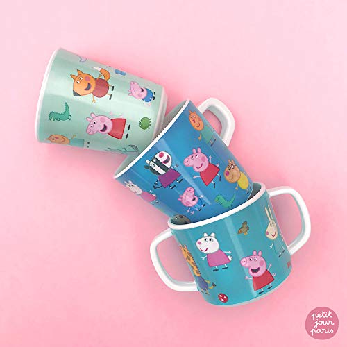 Petit Jour Paris – Taza Peppa Pig – Indispensable para aprender a beber solo.