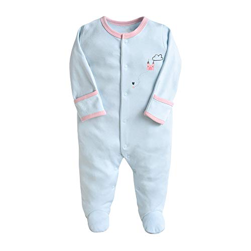 Pijama para bebé, pelele, paquete de 3, unisex, de algodón, 3 a 12 meses rojo 6-9 Monate