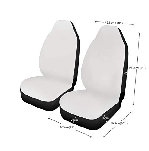 POLERO - Fundas de asiento de coche originales con estampado de caballos, paquete de 2 fundas para silla de coche, fácil de instalar, lavable, protector suave para asientos delanteros de coche