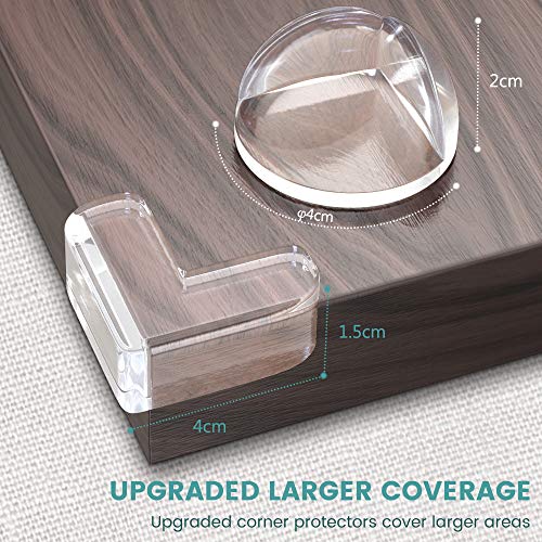 Protector Esquina Bebé,Peakally 12PCS Protectores Cantos Mesa Proteccion Bebé Seguridad Anti-colisión Muebles Cubre Esquinas para Bebé,niños,casa - Transparente