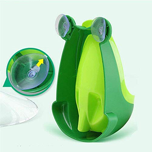 QIANGUANG® Orinales Bebé y niños Entrenamiento portátil Niños Frog Urinario Entrenamiento para baño del Ranita Orinal (Verde)