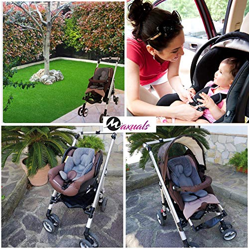 Reductor Universal Silla Bebè de Coche Paseo Cuna Silla Soporte de Protection Para de Cabeza Bebè 0-12 Meses Transpirabile 2°Generection Verano invierno Hipoalergénico