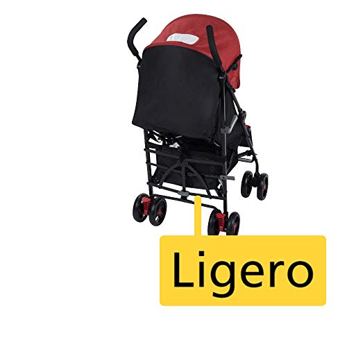 Safety 1st Rainbow Silla de Paseo ultraligera pesa solo 6,6 kg, Plegable y compacta, Reclinable de multi posiciónes, reposapiés adjustable, color red Chic