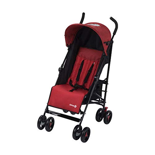 Safety 1st Rainbow Silla de Paseo ultraligera pesa solo 6,6 kg, Plegable y compacta, Reclinable de multi posiciónes, reposapiés adjustable, color red Chic