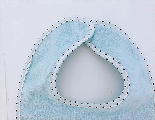 SHINNINGSTARBaby's 0-6 Months 7 Pics of Soft Double Layers Absorbent Bandana 7 Set de baberos (blue)