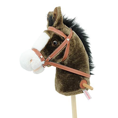 Sweety Toys 5055 caballo de madera ” My little Pony” chocolate con sonido