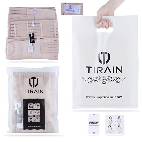 Tirain 3 en 1 Fajas Postparto Cómodo Faja Cinturon Postparto Cesarea con Velcro Elástica Vientre/Cintura / Pelvis Cinturón  para la  Recuperación Postpartum Support Belt Para Mujer y Maternidad