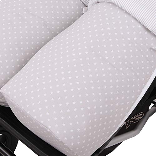 Tititnins® - Conjunto 2ud. Saco Silla Mountain Buggy Duet Estrella Blc.Mil Gris/Blanco