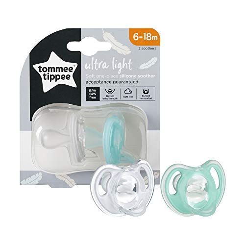 Tommee Tippee - Chupete de silicona (6 a 18 m, 2 unidades)