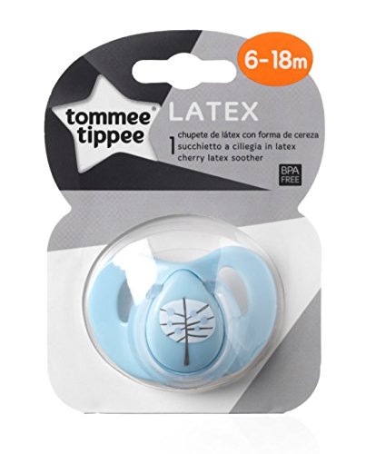 Tommee Tippee Closer to Nature - Chupete de látex, para 6-18 meses, color azul