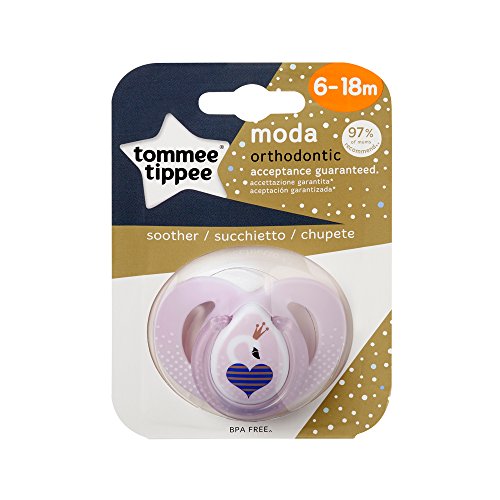 Tommee Tippee Closer to Nature - Chupete, diseño Moda, para 6-18 meses,  surtido: colores aleatorios