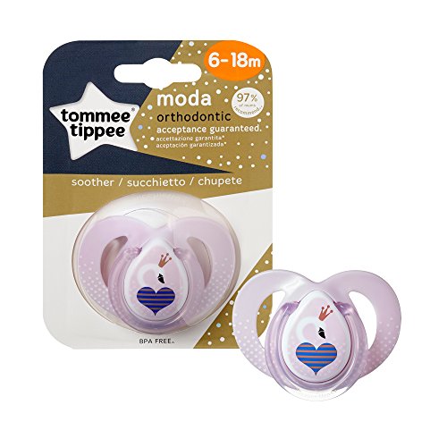 Tommee Tippee Closer to Nature - Chupete, diseño Moda, para 6-18 meses,  surtido: colores aleatorios