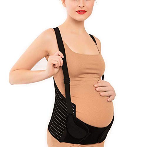 TOYS Cinturón Maternidad Embarazo Vientre Maternidad Apoyo Pélvico Abdomen Band Durante Embarazo Cintura Abdomen Faja Premamá Cinturón Pélvico Postparto (con Correas Hombro Desmontables),S