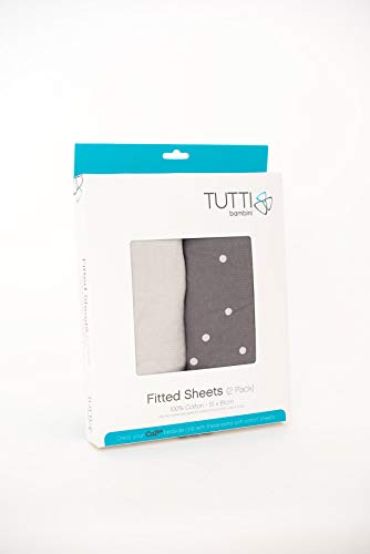 Tutti Bambini - Sabanas Ajustables (Pack 2) Grey/Silver Spotsgrey/Silver Spots