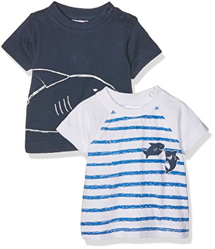 Twins 1 701 15, Camiseta Para Bebés, Multicolor (mehrfarbig 3200), 50, Pack de 2