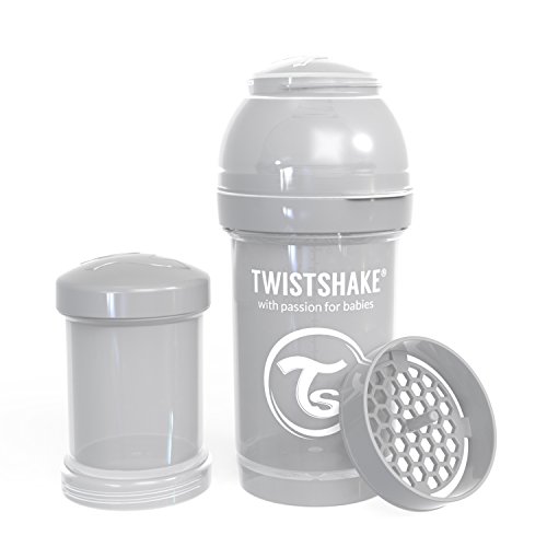 Twistshake 78254 - Biberón, color pastel gris