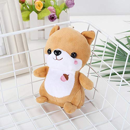 Umbranded Juguete de Peluche 14cm Apaciguar Muñeca Juguete Educativo Mordedor Llavero Colgante Lindo Juguete de Peluche Ardilla de Dibujos Animados Muñeca Suave