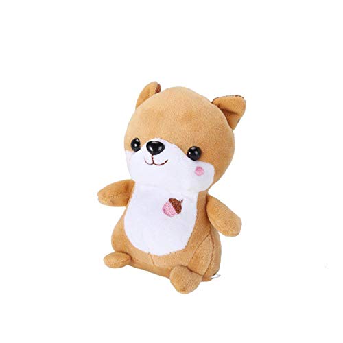 Umbranded Juguete de Peluche 14cm Apaciguar Muñeca Juguete Educativo Mordedor Llavero Colgante Lindo Juguete de Peluche Ardilla de Dibujos Animados Muñeca Suave